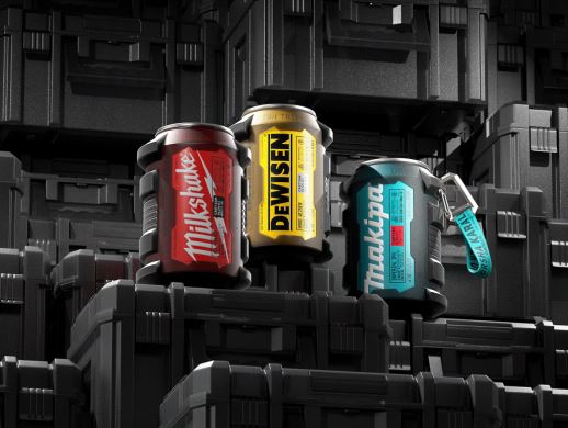 机械工业风格罐装啤酒包装博9游戏